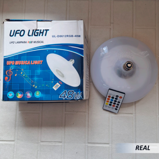 Foco Led Parlante Ufo Bluetooth Rgb Control - Imagen 3