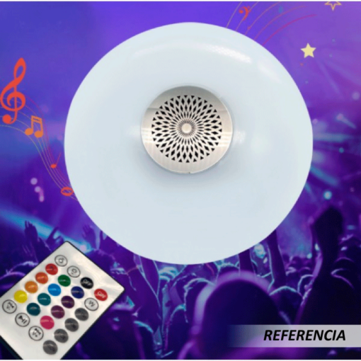 Foco Led Parlante Ufo Bluetooth Rgb Control - Imagen 5