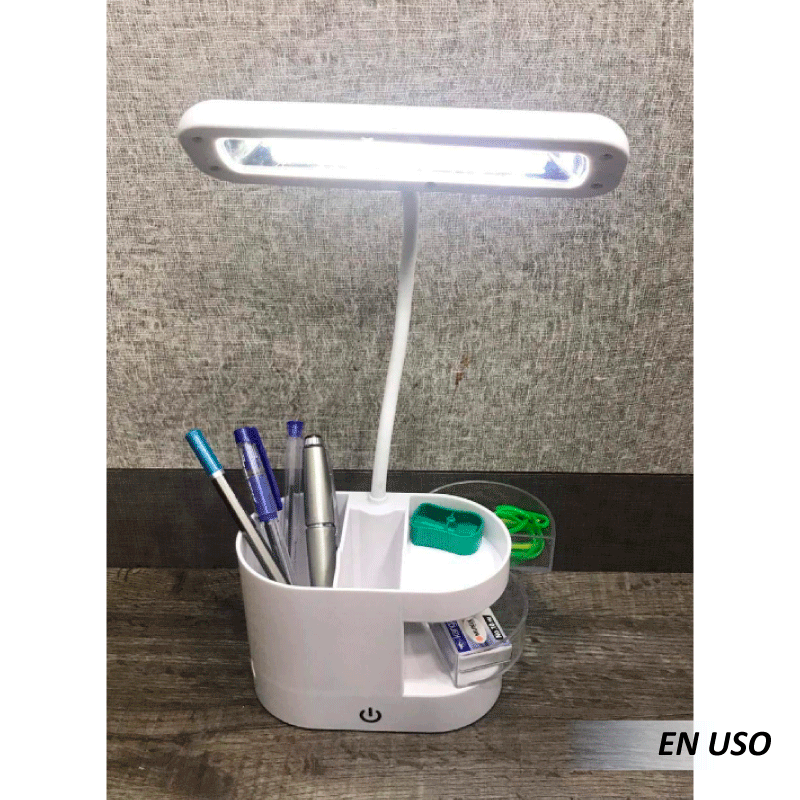 Lámpara led portalápices recargable