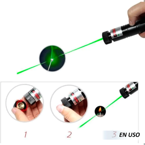 Puntero láser verde táctico de largo alcance