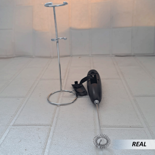 Espumador de leche eléctrico de mano con soporte - Imagen 4