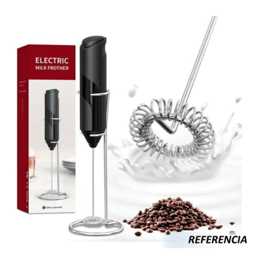 Espumador de leche eléctrico de mano con soporte - Imagen 5