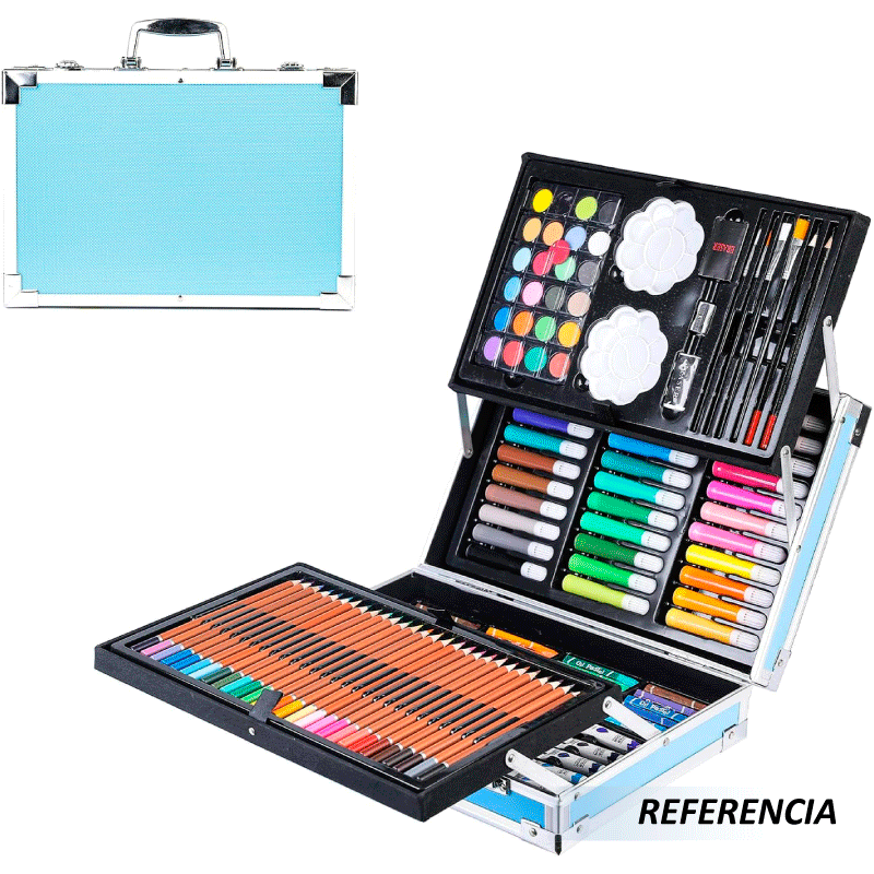 Juego de 145 lápices de colores para pintar con estuche artístico - Imagen 5