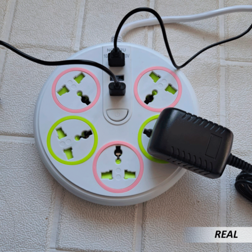 Multicontacto Circular 5 Conexiones 3 Puertos USB - Imagen 4