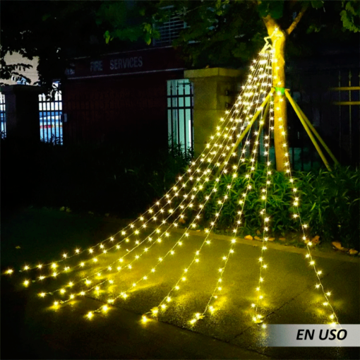 Luces solares de Navidad para exteriores