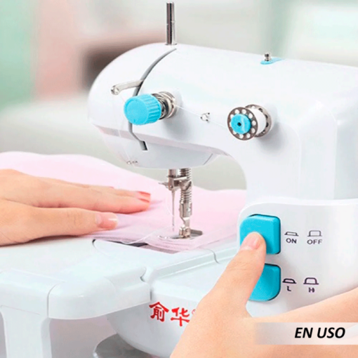Máquina de coser portátil con mini mesa