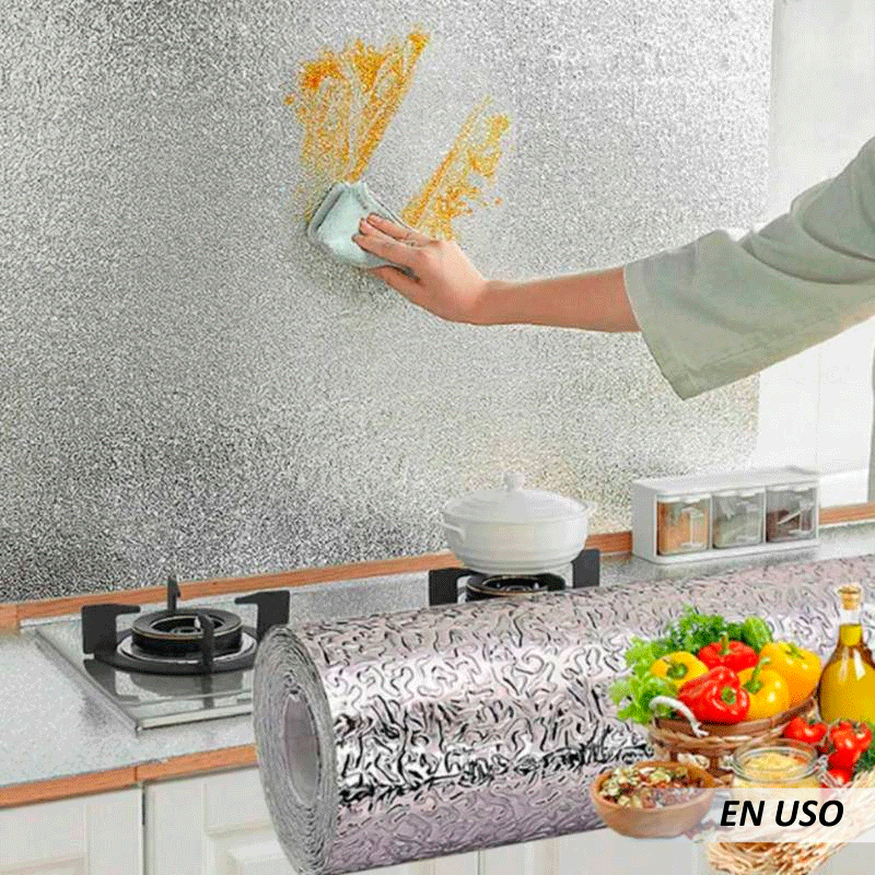 Papel aluminio adhesivo