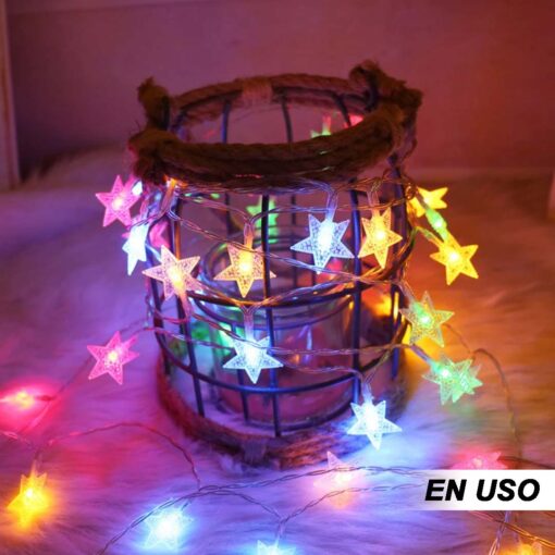 Guirnalda de luces con forma de estrella